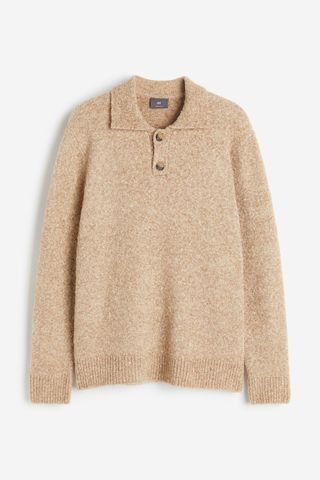 H&M + Regular Fit Polo Sweater