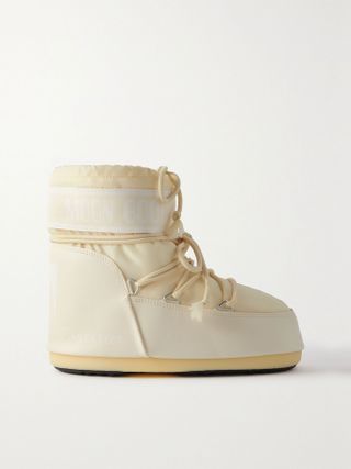 Moon Boot + Icon Low Shell and Faux Leather Snow Boots