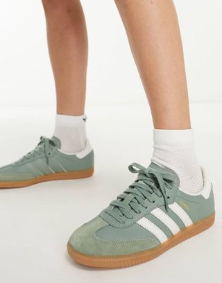 Adidas + Samba Sneakers in Green