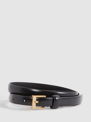 Reiss + Holly Thin Leather Belt