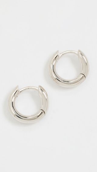 By Adina Eden + Solid Squiggly Huggie Earrings