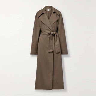 Leset + Jane Belted Wool-Blend Twill Trench Coat
