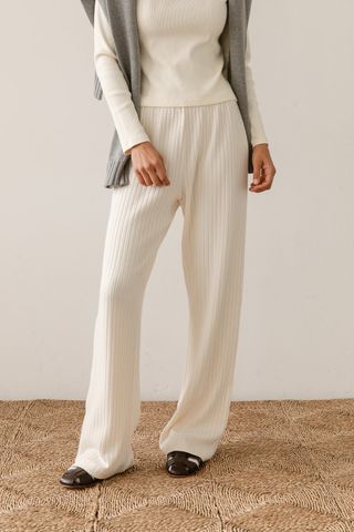 Donni + The Sweater Rib Simple Pant
