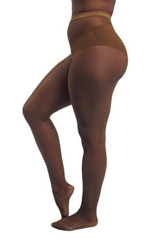Nude Barre + Fishnet Tights