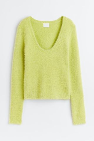 H&M + Fluffy-Knit Sweater