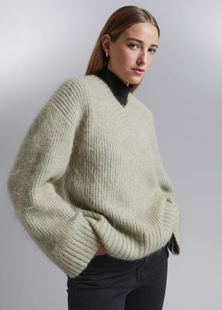 & Other Stories + Fuzzy Knit Sweater