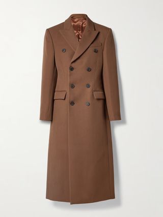 WARDROBE.NYC + Double-Breasted Wool-Twill Coat