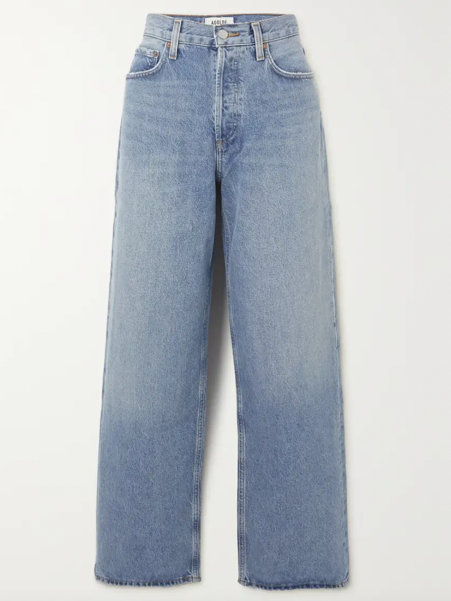 Agolde + The Low Slung Baggy Organic Wide-Leg Jeans