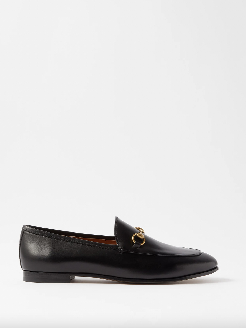 Gucci + Jordaan Horsebit Leather Loafers