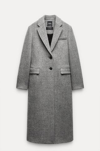 Zara + Manteco Wool Tailored Coat
