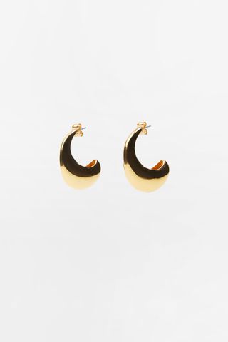 Zara + Teardrop Hoop Earrings