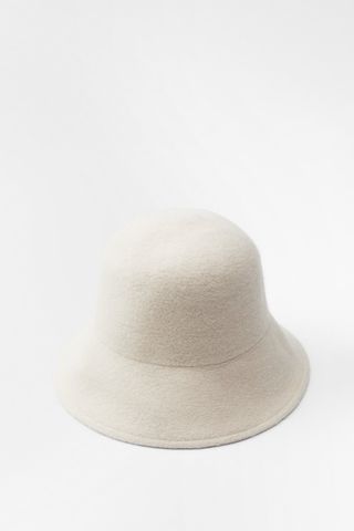 Zara + Wool Blend Bucket Hat
