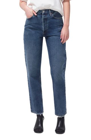 Agolde + '90s Pinch High Waist Straight Leg Organic Cotton Jeans