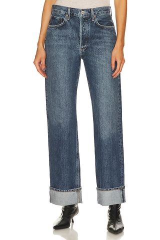 Agolde + Fran Low Slung Easy Straight Jeans