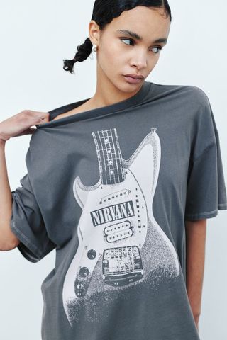 H&M + Oversized Printed T-Shirt