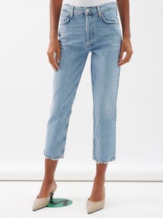 Agolde + Riley Cropped Slim-Fit Jeans