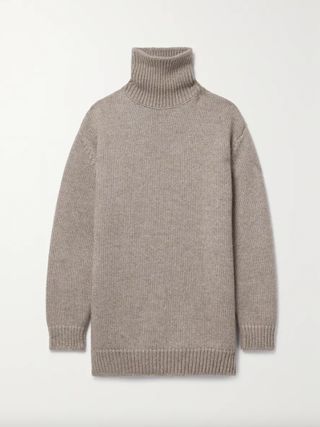 The Row + Elu Oversized Alpaca and Silk-Blend Turtleneck Sweater