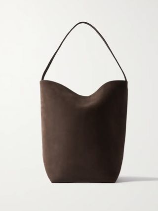 The Row + N/S Park Large Suede Tote