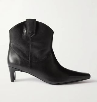 Staud + Western Wally Leather Ankle Boots