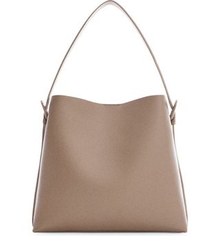Mango + Faux Leather Shopper Bag With Buckle Detail