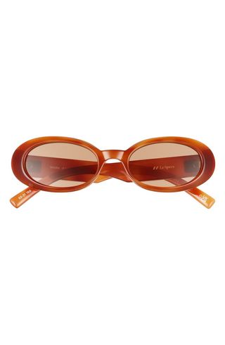 Le Specs + Work It 53mm Oval Sunglasses