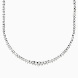Effy + 14k White Gold Diamond Tennis Necklace