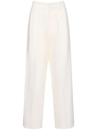 Giuseppe Di Morabito + Twisted Light Wool Double Wide Pants