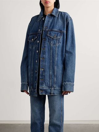 Khaite + Ross Oversized Denim Jacket