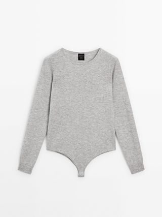 Massimo Dutti + Studio Knit Long Sleeve Bodysuit