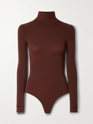 Commando + Ballet Stretch-Jersey Turtleneck Thong Bodysuit