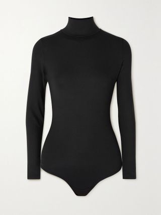 Spanx + Suit Yourself Stretch-Jersey Turtleneck Bodysuit