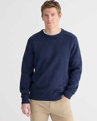 J.Crew + Heritage Cotton Crewneck Sweater
