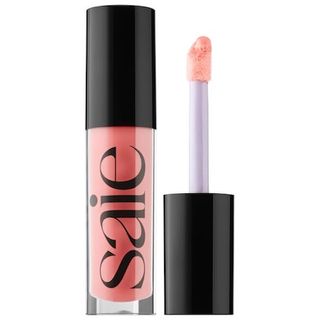 Saie + Glossybounce High-Shine Hydrating Lip Gloss Oil in Kiss