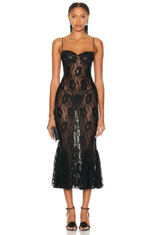 Mirror Palais + Black Rose Lady Length Dress