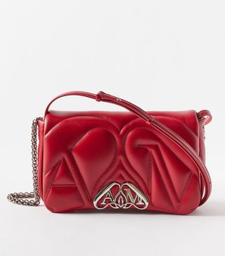 Alexander McQueen + The Seal Small Quilted-Leather Shoulder Bag