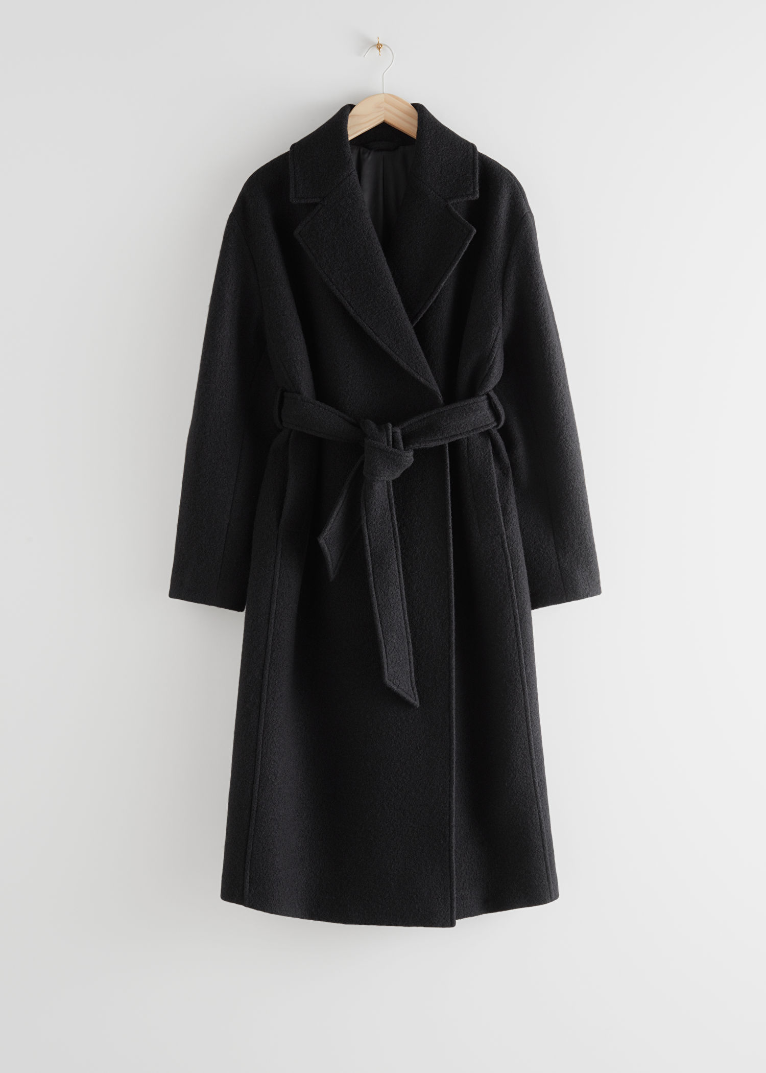 & Diversified Tales + Voluminous Belted Wool Coat