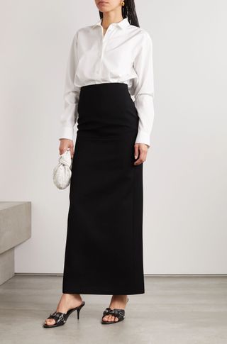 Wardrobe.NYC + Grain De Poudre Wool Maxi Skirt