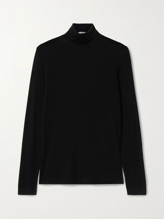 Agolde + Pascale Stretch-Lyocell Turtleneck Top