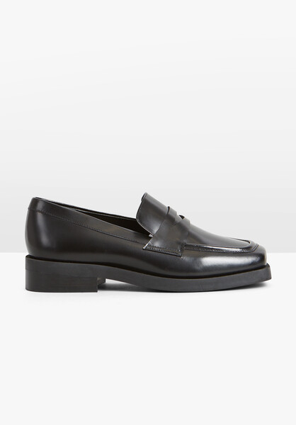 Hush + Neesha Leather Sq. Toe Loafers