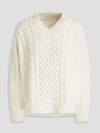 &Daughter + Cable-Knit Wool Sweater