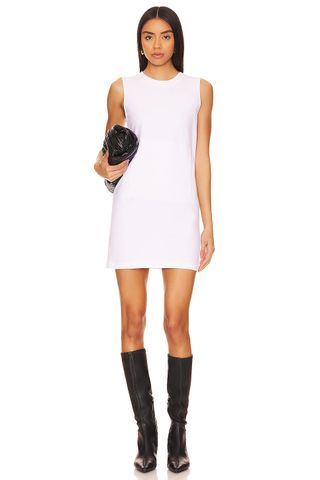 Norma Kamali + Sleeveless Tailored Mini Dress