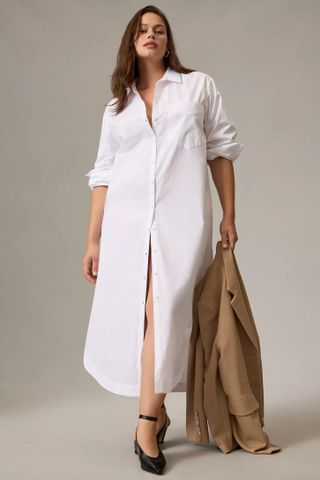 Maeve + Soren Long-Sleeve Shirt Dress