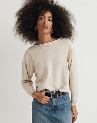 Madewell + Rolled-Neck Pullover Sweater