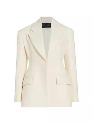 Proenza Schouler + Wool Twill One-Button Jacket