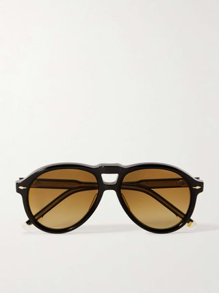 Jacques Marie Mage + Valkyrie Aviator-Style Acetate Sunglasses