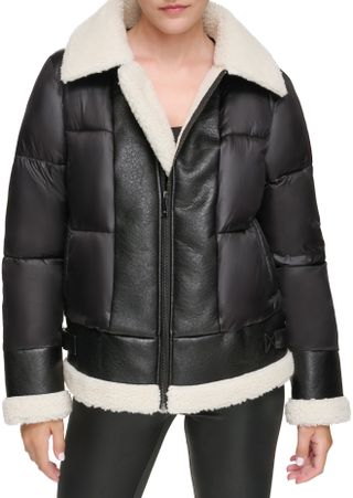 Andrew Marc Sport + Ciré Faux Shearling Puffer Jacket