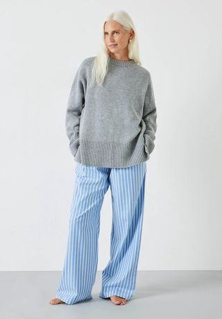 Hush + Amita Brushed Cotton Blend Pyjama Trousers