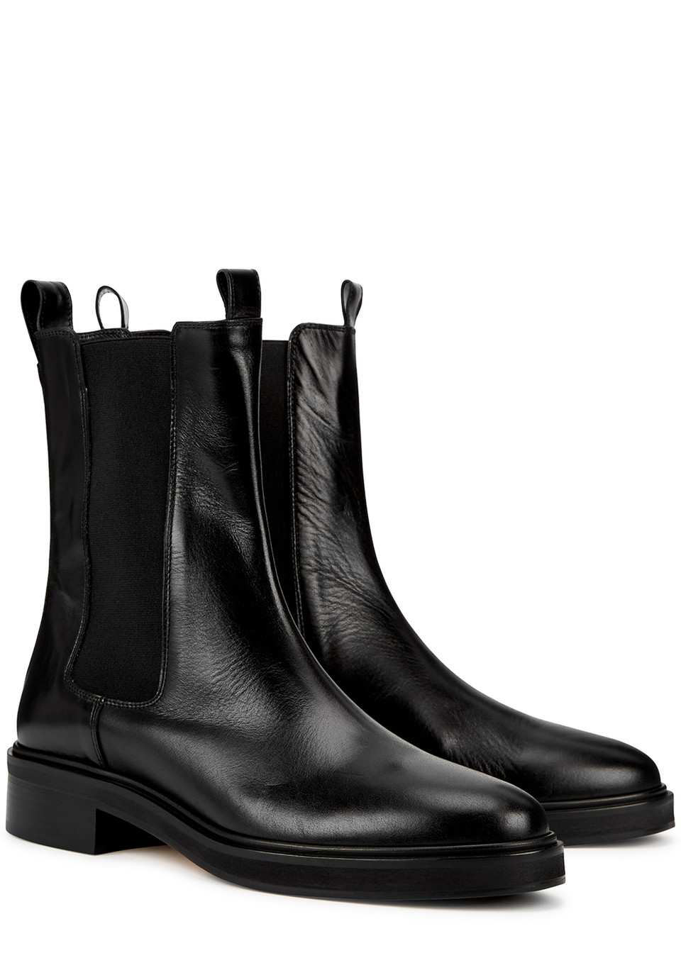 Aeyde + Jack Sad Leather-primarily primarily based Chelsea Boots