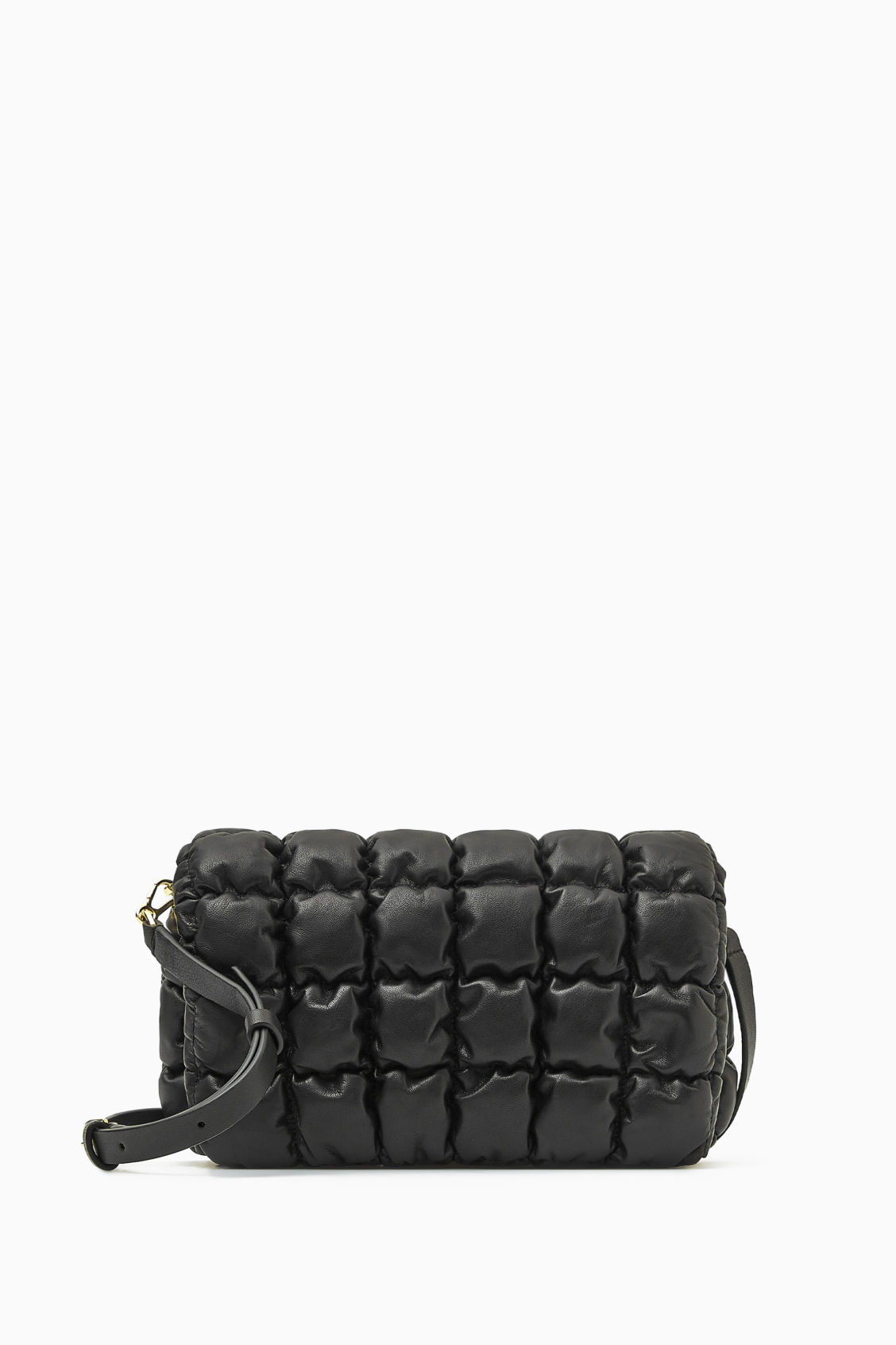 COS + Quilted Crossbody - Leather-based mostly