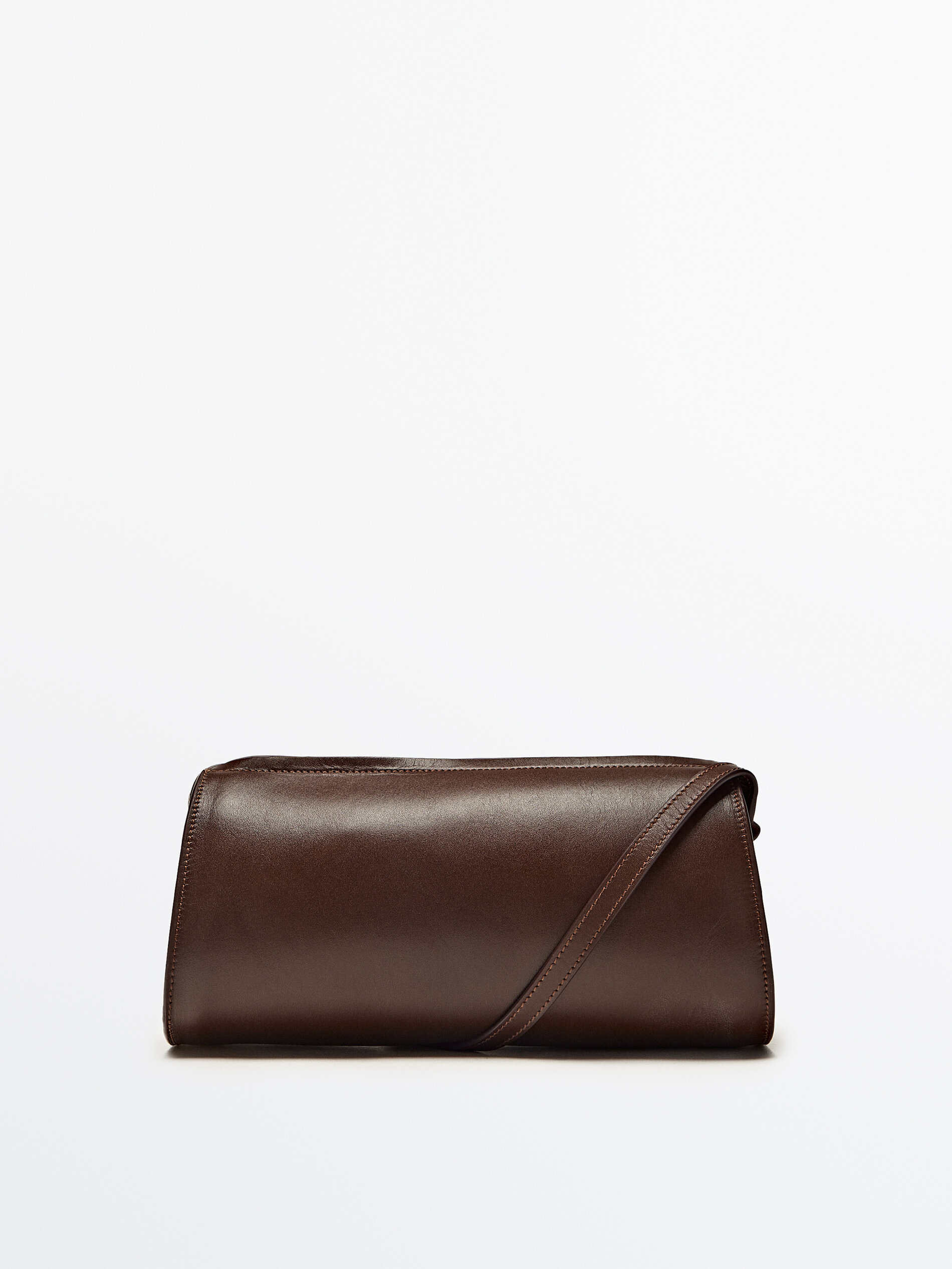 Massimo Dutti + Straightforward Leather-based mostly Cylindrical Crossbody salvage